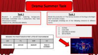 Drama Summer Task