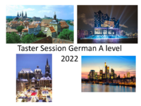 German Taster Session Presentation
