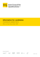 Information for Candidates – Coursework assessments 2023-24
