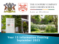 Y13 Info Evening PowerPoint – September 2023