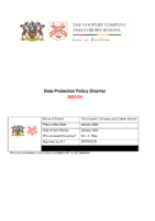 Examinations -Data protection policy (exams)