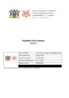 Examinations – Equalities policy (exams) template