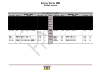 Summer 2024 – Public Exams Timetable