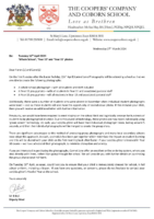 Whole School and YearGroup Photos Letter