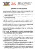 CCCS Admissions Policy 2024_2025