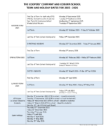 2025 – 2026 Term Dates