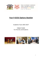 Year 9 Options Booklet : 2025-2027