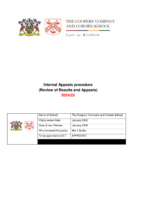 Examinations – Internal Procedures Internal Assessment Decisions