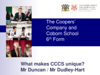 Presentation 3: What makes CCCS unique?