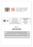 School Uniform Policy 2025-26